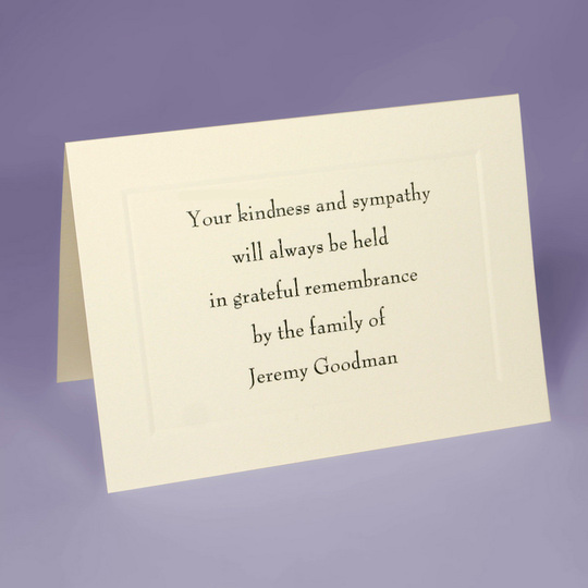 Jeremy Sympathy Cards